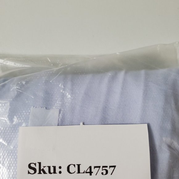 J McLaughlin Faux Wrap Top Womens Large Blue Stretch Long Sleeve Pullover Casual - Picture 11 of 11